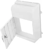 Lockable Weatherproof Wall Mounted Mailbox with Key Versatile Mail Storage Box for Letters Reports and Takeaway Items Rain Resistant Design for Outdoor Use