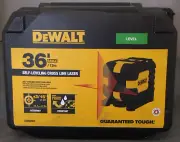 DeWalt Self Leveling Cross line laser level 36ft DW08802