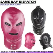 BDSM Bondage Gimp Hood Zipper Blindfold Fetish Sensory Deprivation Slave Sex Toy