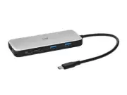 Monoprice 8-in-1 Dual-HDMI Dock with 10Gbps USB Ports Ethernet SD/MicroSD RJ45