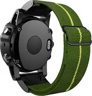 [RAYESS] 26 22mm Quick Fit Watchband For Garmin Fenix 6 6X Pro 5X 5 Plus 3 3HR Mk2 MK1 935 Braided Nylon Quick Release Easyfit Wrist Band