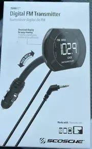 Scosche FMTD13-SP1 Digital FM Transmitter With Back Lit Display & Flex-Neck