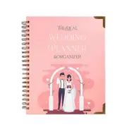 100%New,Complete Wedding Planner Hardcover Wedding Organizer Book Floral Wedding Diary 3