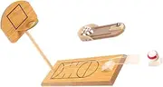 FUNNETOYU 2 Sets Mini Desktop Bowling and Basketball Game Set Educational Wooden for and Fun for Friends and Family Interactive Play