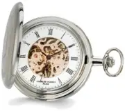 Charles Hubert 2-tone Pink Finish 17 Jewel Brass Pocket Watch