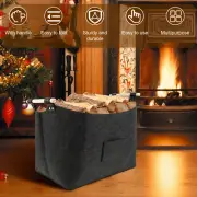 Fire Wood Bag Foldable Firewood Carrier Tote Portable Firewood Holder Bag leXPG