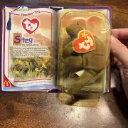 Ty McDonald's Dinosaur Trio Teenie Beanie Baby *Steg the Stegosaurus, Sealed New