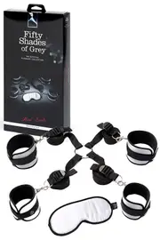 Fifty Shades Hard Limits Underbed Restraint Kit With Blindfold