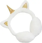 [WATIIFUFU] Unicorn Cartoon Winter Earmuff Adjustable Fairy Earmuff Adorable Ear Muffs Fluffy Winter Ear Muff Women Unicorn Ears Warm Earmuff Pink Plush
