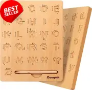 Wooden Tracing Board, Alphabet, Numbers, Montessori, 3+ Years