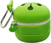 Travel Silicone Trash Can | Bait Container Waste Bin with Zipper - Multifunctional Rubbish Bins with Hook for Backpacking Climbing Walking