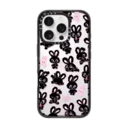 iPhone 16 Pro Impact Case Black Bunnies