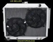 CHAMPION 3 ROW RADIATOR 12" FANS 66-70 CHRYSLER DODGE PLYMOUTH CAR 7.2 440 CC332 (for: Chrysler)