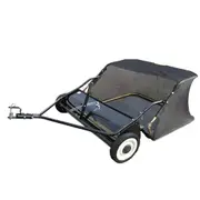 Lawn Sweeper 48" tow behind ride on mower collect grass, leaves, manure