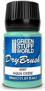Green staff world GSWD-4097 Dry Brush Paint, Aqua Oxide, 1.0 fl oz (30 ml), Model Paint