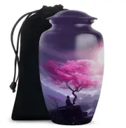 Pink Cherry Blossom Urn For Ashes For Dad & Mom Adult Large (10 Inch)