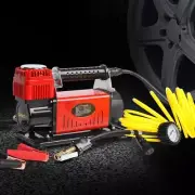 Portable Air Compressor 12V Truck Car Tyre Inflator Deflator Auto Reset W/ Bag