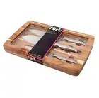New FURI Pro 3 Piece Acacia Gift Knife Set Cooks Santoku Utility Knife Japanese