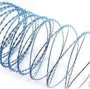 Razor Wire Barbed Wire Razor Barbed Wire, Galvanized Steel Wire Helix Coils, Garden Outdoor Security Chain Fence for Farms, Easy to Bend