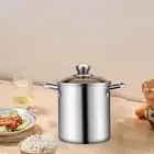 Deep Fry Pot with Double Handle Kitchen Frying Pan Japanese Frying Pot Mini Deep