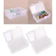 2x Large Empty Sewing Thread Storage Box Craft Bobbins Case Sorting Crafting