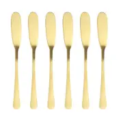 6PCS Cream Spreader Metal Cake Scraper Christmas Spatulas Gift