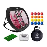 Golf Chipping Net Pop Up Golf Chipping Net with Mat - Golf Practice Nets for ...