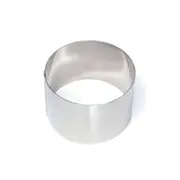 Cuisena 9cm Stainless Steel Food Ring/Stacker Baking Moulds - Silver