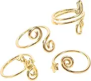 [FOMIYES] 4pcs Set Adjustable Summer Beach Toe Rings for Women Sparkling Zircon Foot Jewelry Set Stylish Open Toe Rings for Beach Outings and Looks