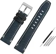 [BHUTMPJK] HPEPGCUCNT Fit For Tag Heuer Fit For Breitling Fit For Avengers Fit For Mido Fit For Citizen Fit For Luminox Leather Watch Strap Universal Men's Stomatal Watchband 22m