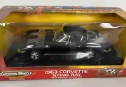 ERTL American Muscle 1963 Corvette Sting Ray 1:18 50th Anniversary Black Diecast