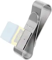 Stainless Steel Cue Chalk Clip Snooker Billiards Chalk Holder Pool Cue Magnetic Chalk Holder with Clip BBZY