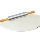 Ergonomic Design Rolling Pin Cake Dough Roller Adjustable Stainless Steel