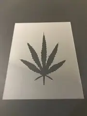 Pot Leaf #4 Stencil 10mm or 7mm Thick, Weed, Marijuana, Crafts, Airbrushing!