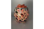 Crystal Wonderland Aqua Pebble Glass Mosaic Vase Bowl Himalayan Salt Lamp Natural
