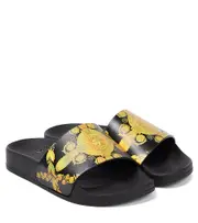 [Versace Kids] Versace Kids Medusa rubber slides UK 9 black