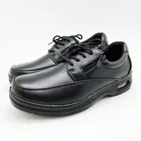 在飛比找蝦皮商城優惠-MR.RAKUCHIN日本頂級黑皮鞋工作鞋氣墊皮鞋1290黑