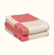 Newwool Cashmere Throw Plaid Blankets Pillow Sofa Bedding Shawl Xmas Gift Black - Pink