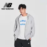 【NEW BALANCE】刺繡NB休閒連帽外套_男性_灰色_MJ41501AG