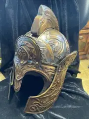 Theoden Rohan King Helmet Metal Lord Of The Rings LOTR Helm Hobbit