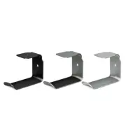 Adhesive Headphone Stand Hanger Hook Tape Under Desk L-Shape Headset Mount