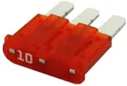 Littelfuse MICRO3 (Red Color) 32V 10Amp Blade Fuse - Pack of 5