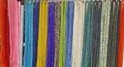 Multi-colored stretchy elastic waist beads, one size, 8pcs
