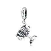 Retro Cup Charms Silver plating Trophy Prize Vintage Filigree Charms Beads for Bracelet Jewelry