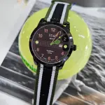 STAR TENNIS WATCH 網球運動休閒風潮男石英錶-綠42MM(ST002B 防水30米)