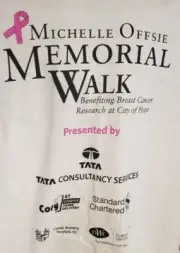 VINTAGE City of Hope (COH) T-Shirt Michelle Offsie Memorial Walk-XL-Cory-New
