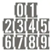 12 Inch Large Plastic Number Stencils, 20 Pcs, Wood, Business