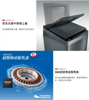 TOSHIBA東芝15KG晶鑽鍍膜超變頻洗衣機 AW-DMG15WAG~含基本安裝+舊機回收 (6.1折)