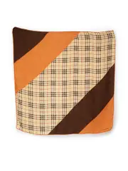Beige Panelled Nova Check Scarf