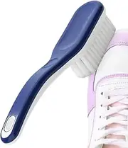 [Generic] Shoe Cleaning Brush with Handle – Soft Bristle Scrubbing Brush for Trainers, Boots & Clothes – Multi-Purpose Laundry & Bathroom Cleaning Tool